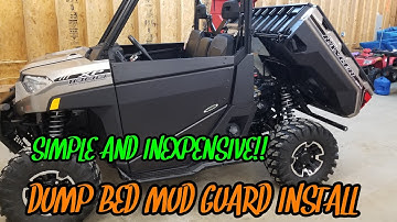 2018 Polaris Ranger XP 1000 Dump Bed Mud Guard Install.