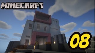 PINK MODERN HOUSE - Minecraft Survival Lets Play - Ep 8