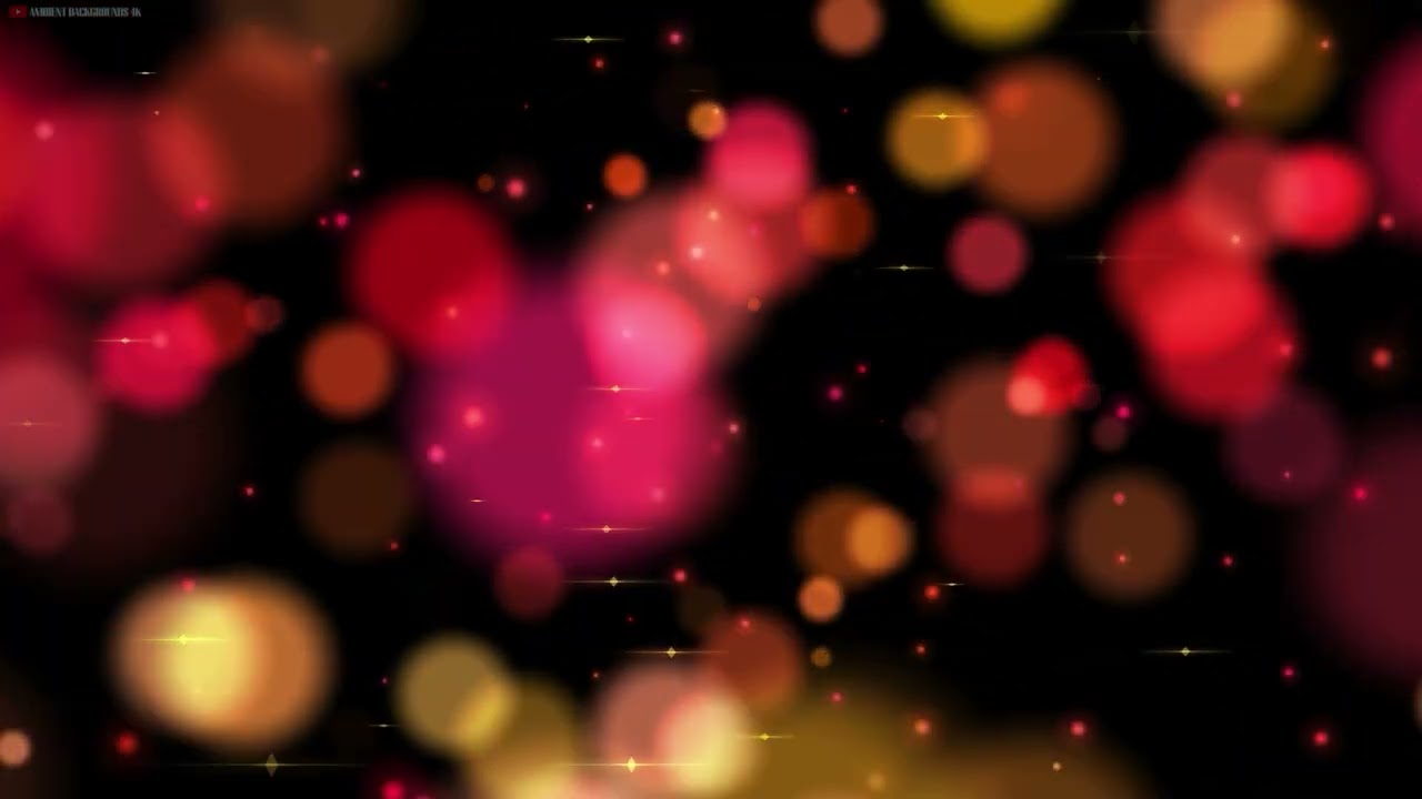 RED Ambient Bubbles Background - Screensaver for TV - RED Bokeh