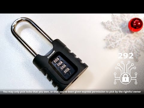 292 🔐 Cocraft combination padlock decoded with WFT ending 🤪 [Article no  41-1038]