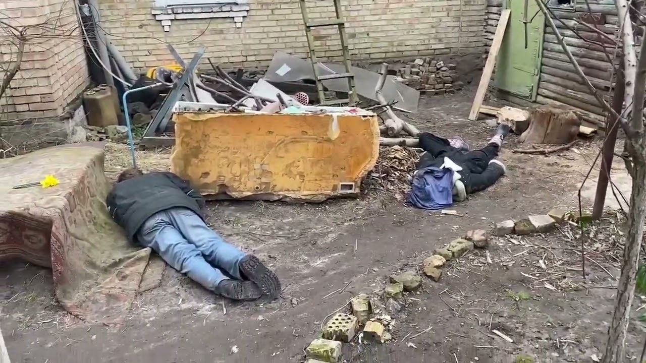 Буча. Украина. Трупы гражданских людей во дворах. 2022 - YouTube