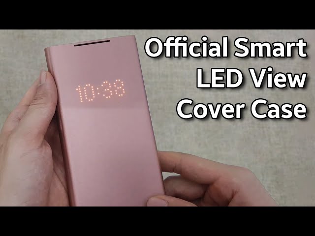 Galaxy Note 20 Ultra Official Smart LED View Cover Case First Look & Hands On