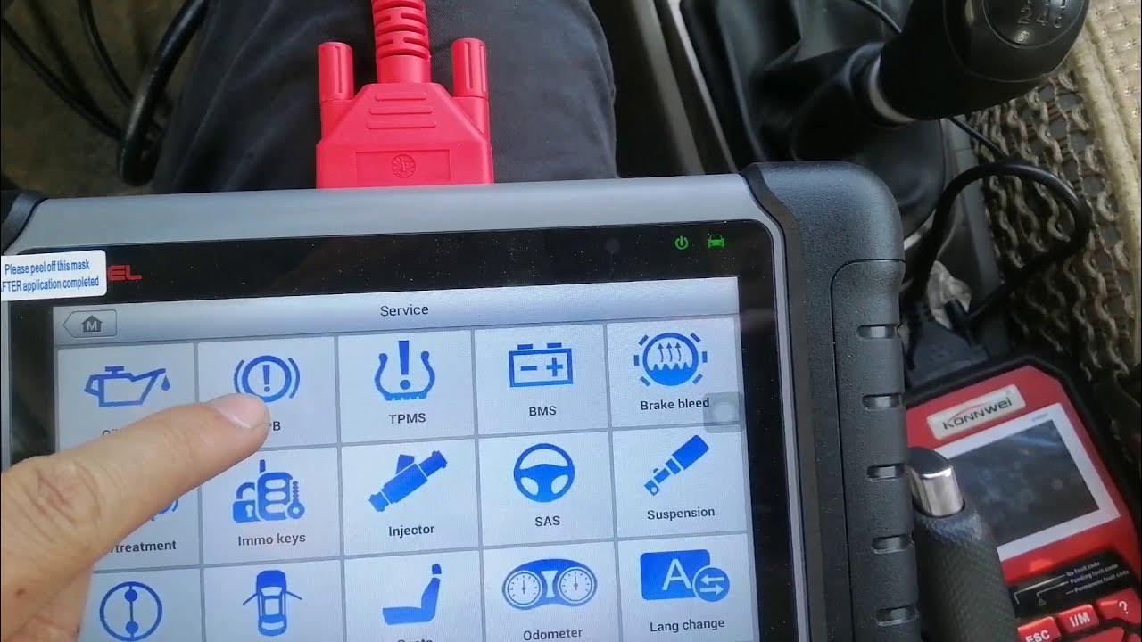 ABS Brake Bleeding Function by Autel MK808 Scanner YouTube