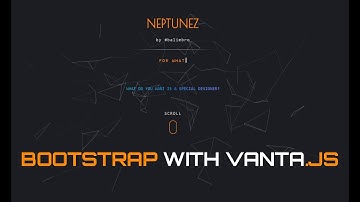 Bootstrap 4 Animation vanta.JS