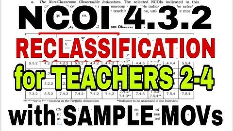 NCOI 4.3.2 for Teachers 2-4