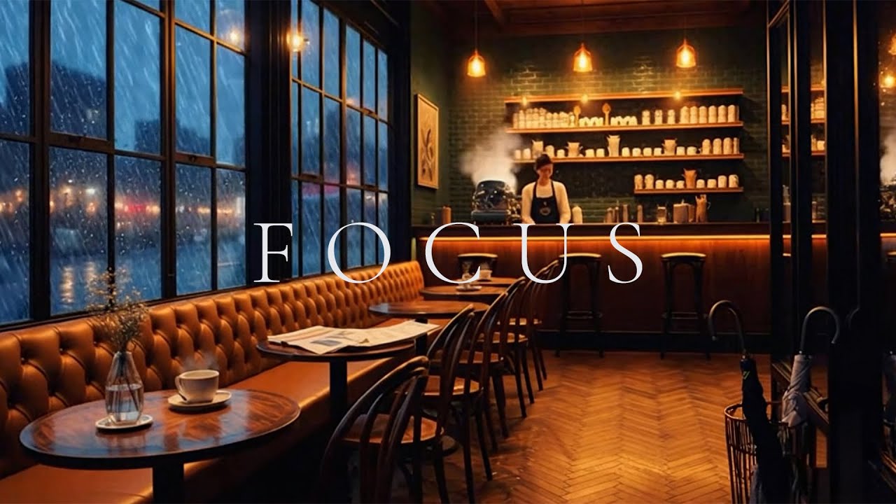 Watch Calm Focus for Studying 🌿 | Soft Rain & Ambient Coffee Shop (3 Hours) on YouTube Watch Calm Focus for Studying 🌿 | Soft Rain & Ambient Coffee Shop (3 Hours) on YouTube