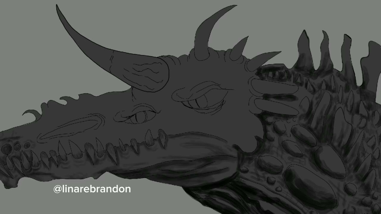 Speed Drawing Venom Dragon on Procreate!