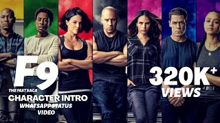 Fast And Furious 9 Characters Intro Whatsapp Status Full Screen Video|2K20|AK creations screenshot 3