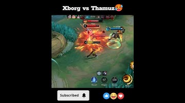 Xborg vs Thamuz🥵#youtubeshorts#shortsfeed#shorts#mlbb#xborg#mobilelegends
