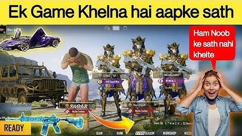 Random 3 players call me Noob _ challenge for 4vs4 TDM room (part -1)