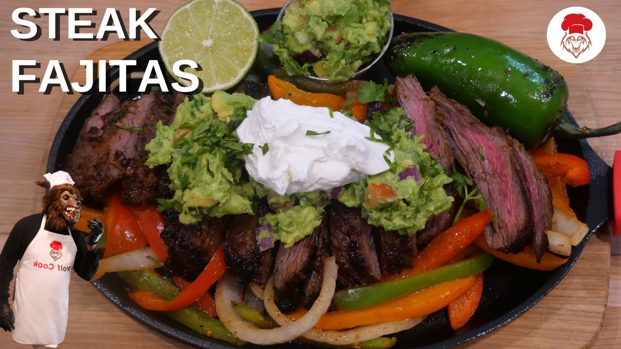 Restaurant Quality Steak Fajitas by The Wolf Cook - YouTube