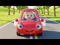 Wroom Zoom Red Car Dash 🚗💨 | Fast Car Song for Kids | Vehicles &amp; Transportation Learning