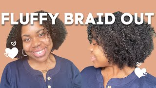 FLUFFY braid out \/\/ simple technique + tips!