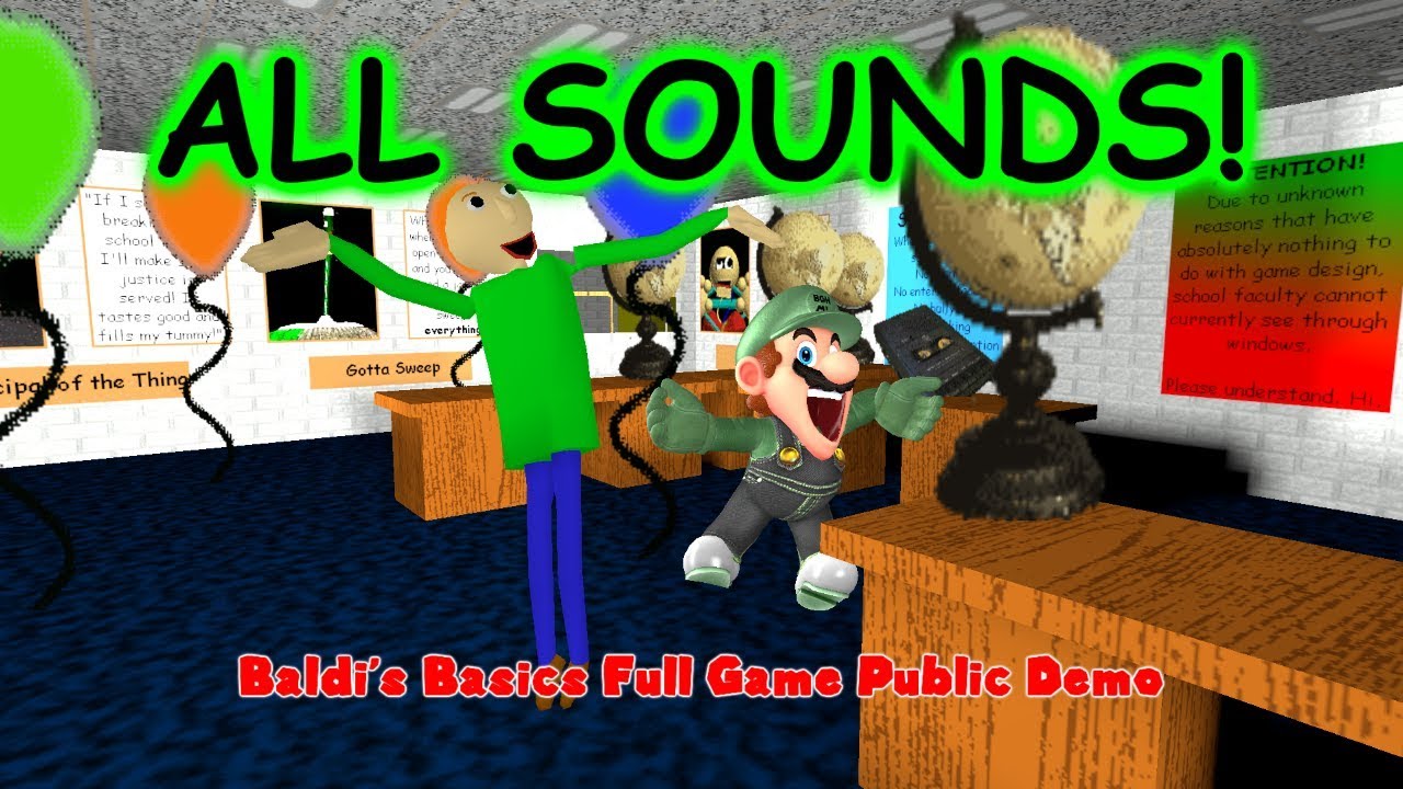 Baldi's Basics Full game Demo. Baldi's Basics Full game public Demo. Baldi Kickstarter Exclusive Demo.