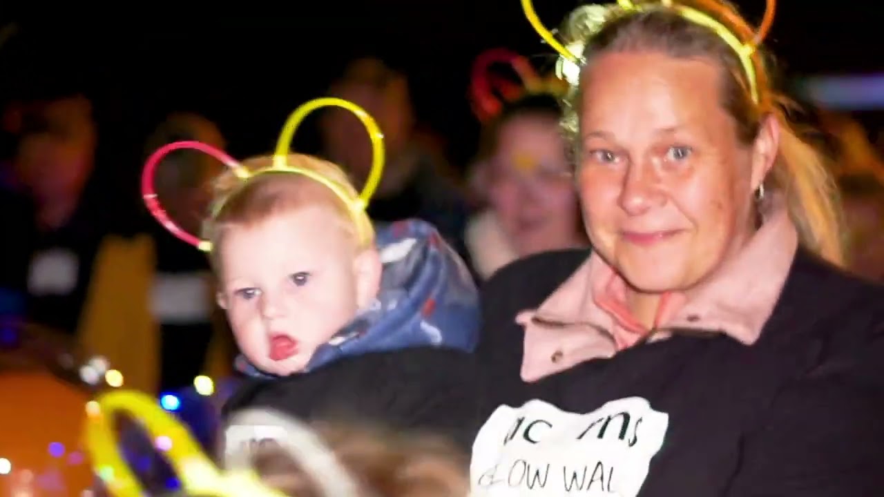 On the ground at Glow Walk 2022