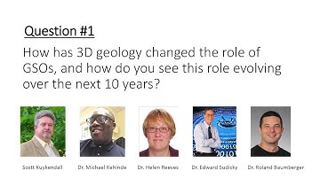 Geological Survey Organizations support societal needs: 3D geoscience - Day 2 Panel Discussion