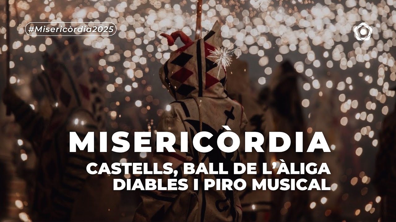 Castells, ball de l'Àliga, Diables i piromusical | En directe #Misericòrdia2025