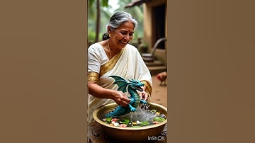 Thumbnail of Kerala mother and dragon baby love #song #funny #shortsfeed #ai #aianimation