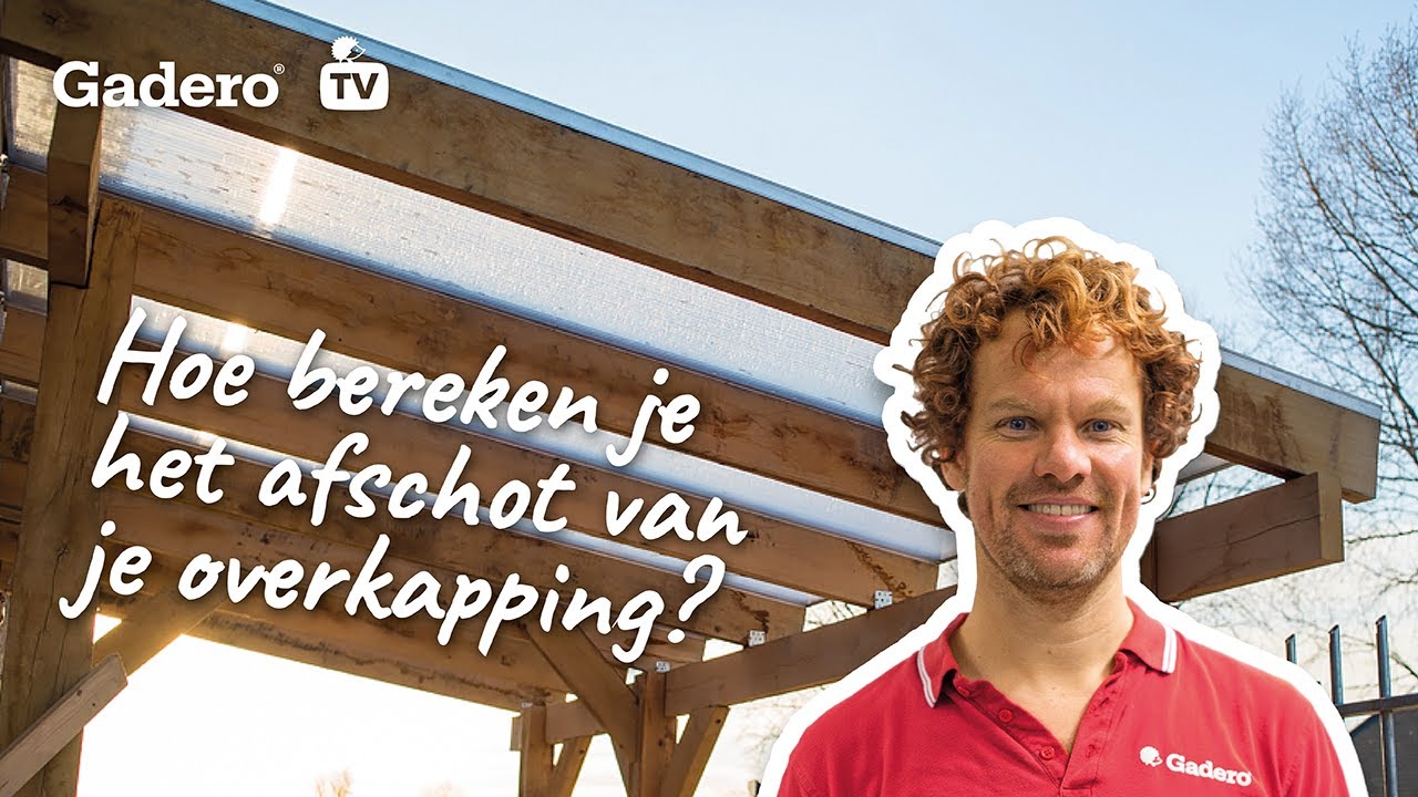 Hoe bereken je het afschot van je overkapping?