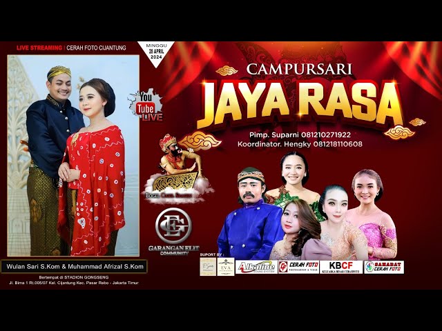 🔴 LIVE CAMPURSARI JAYA RASA  PERNIKAHAN  WULAN SARI u0026 MUHAMAD AFRIZAL    ALKALINE SOUND  02 class=