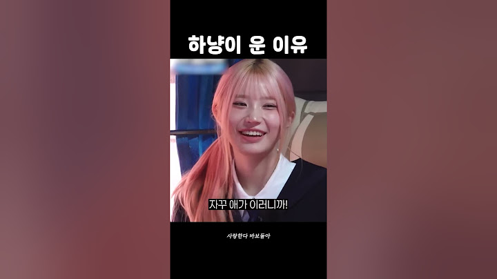 하냥이 운 이유