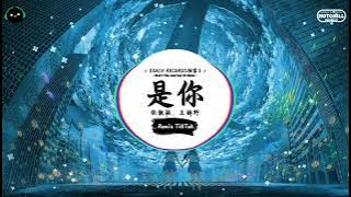 是你 (抖音DJ版) - 张靓颖、王赫野「我们一同追着心中的梦想，我们试着把 太阳放在手掌。」♪ || 年度最佳抖音歌曲 | 最火最热门洗脑抖音歌曲 | 抖音 | TikTok ♪