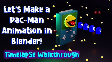 Pac-Man Anyone? - Blender Process Video/Timelapse + Animation Breakdown #blender #blender3d #b3d