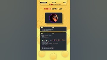 Gradient Border I CSS #coding #viralvideo #shortvideo #webdeveloper #shortsvideo