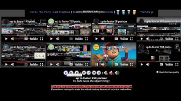 up to faster 153 parison