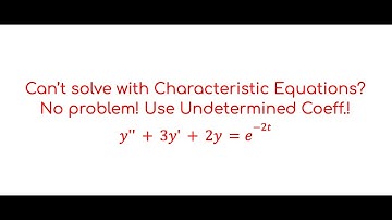 Diff Eq 10-1, Method of Undetermined Coefficients #mathematics #maths #calculus