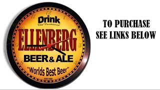 ELLENBERG BEER ALE WALL CLOCK