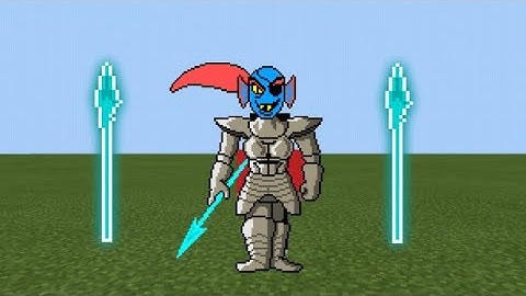 Minecraft Undyne costume with ability (no mod)