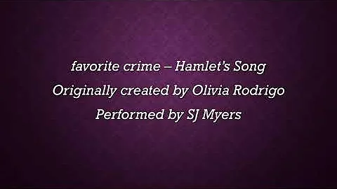 favorite crime - Gertrude's Song (Olivia Rodrigo B...