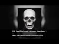 Full Head Skull mask Halloween Mask Latex Mask Skull Mask Horror Decoration Movable Jaw Masque