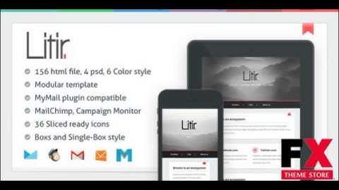 Preview Litir - Responsive Email Template TForest