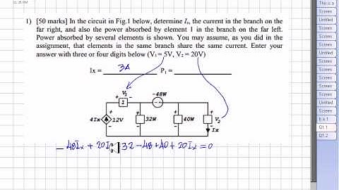 EECE 251 - Solution to Quiz 1 Sep 17 2012