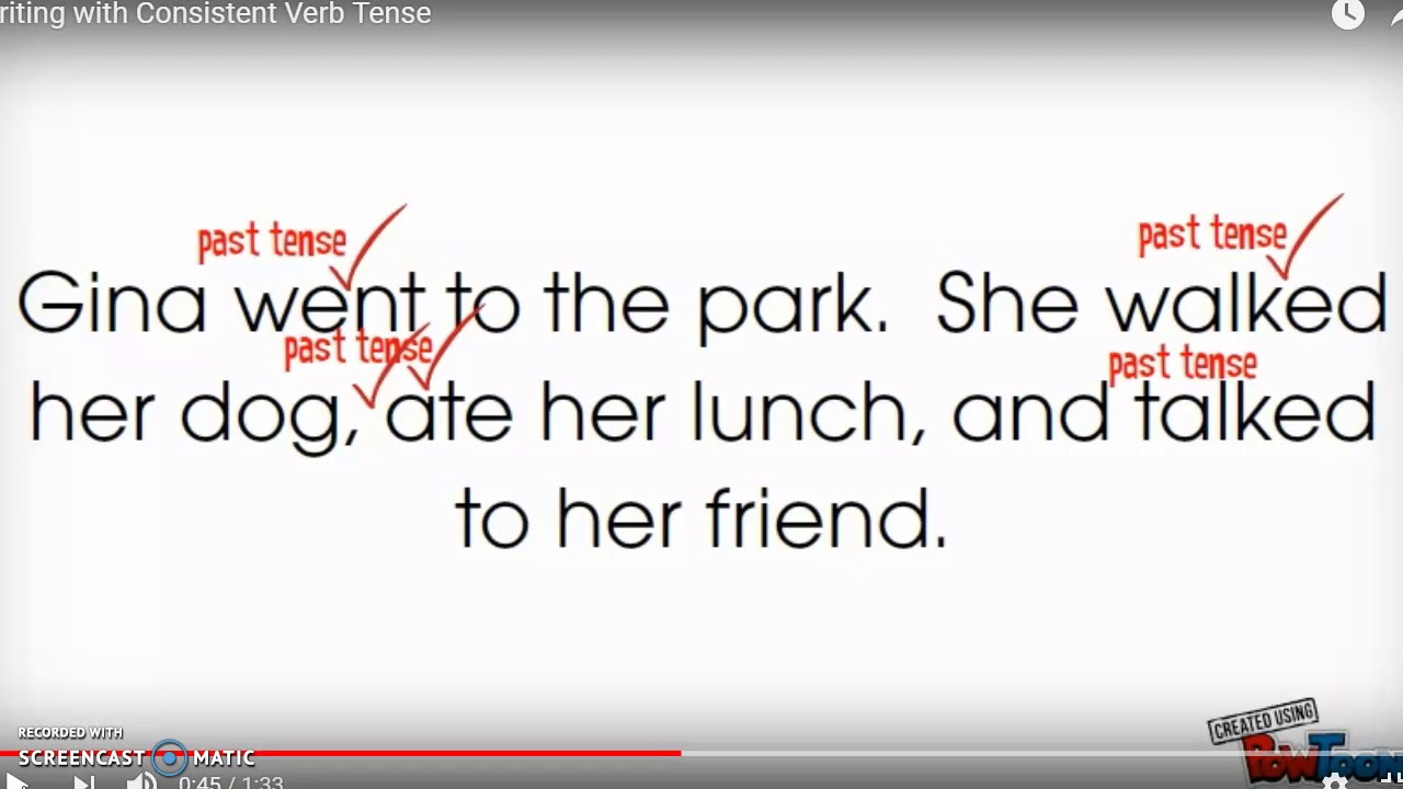 Consistent Verb Tense YouTube