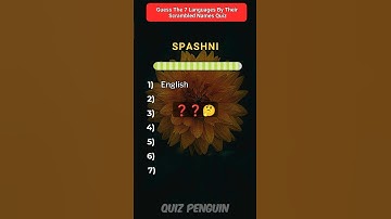 Can You Guess These 7 Languages By Their Twisted Names In 60 Seconds ? #guessthelanguage #shorts