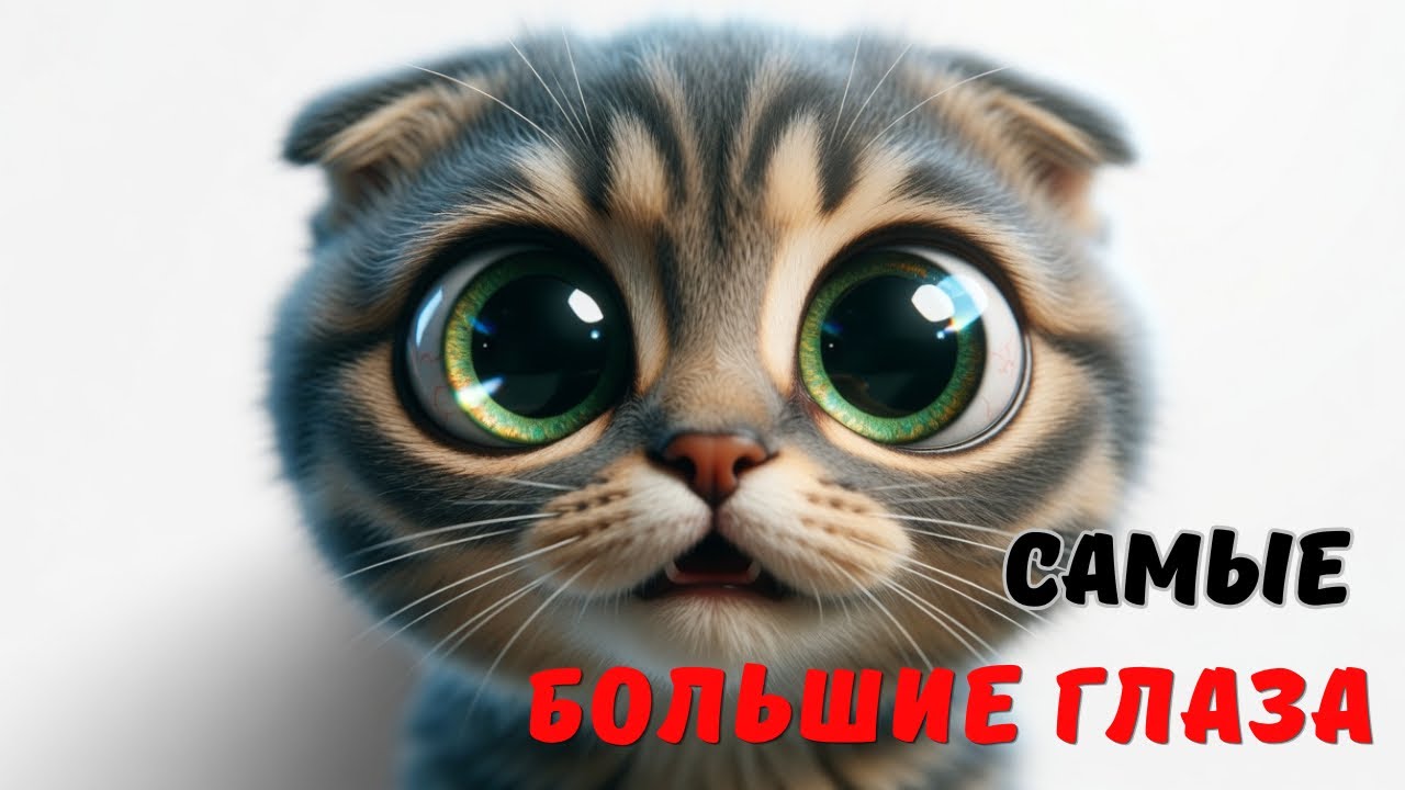 Топ-13 кошек с самыми большими глазами в мире!