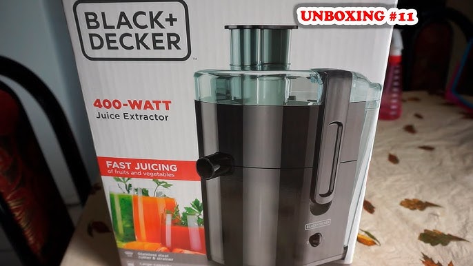 Black+Decker 400 Watt Fruit Vegetable Extractor Juicer JE2400BD