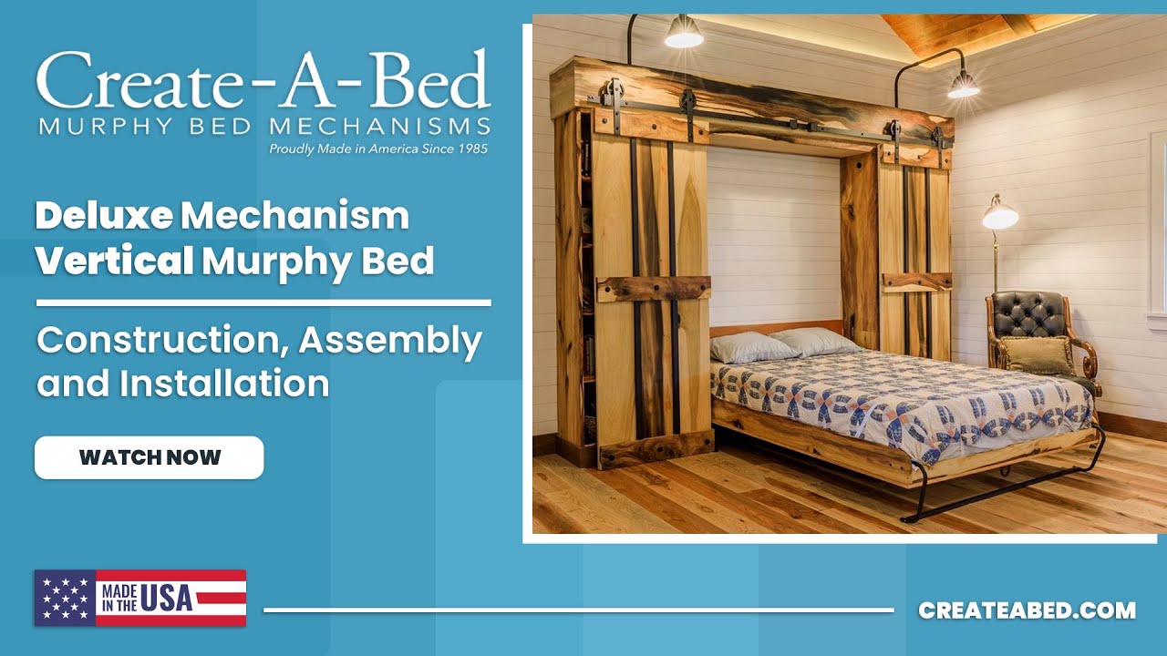 Create-A-Bed Adjustable Deluxe Murphy Bed Hardware Kit