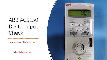 ABB ACS150 Digital Input Check in English
