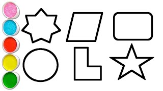 Drawing 2D Shapes: Color Fun for Preschoolers