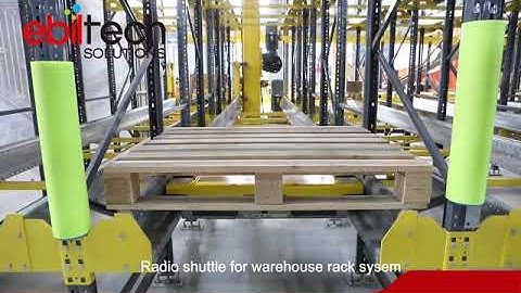 EBILTECH radio shuttle for heavy duty pallet storage