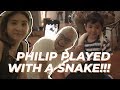 My son played with a snake!!!