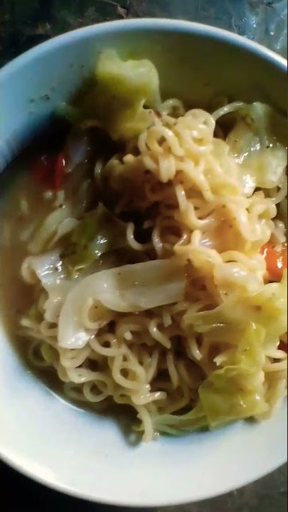 Mie Kuah Pedas Sayur Kol #shorts