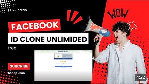 Facebook Pc Cloning Method l ফেসবুক পিসি ক্লোন আইডি মেথড । How To Clone Facebook Old Ids In Pc