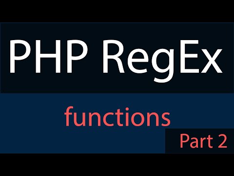 Part 2 | PHP RegEx functions preg_match_all,  preg_replace || #AFSOMALI