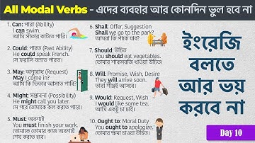 Learn all Modal Verbs in Bengali - আর কোনদিন ভুল হবে না ✅ The Super easy way to All Modal Verbs