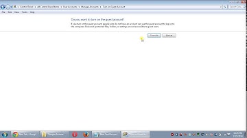 how to turn on or create a guest account in windows 7